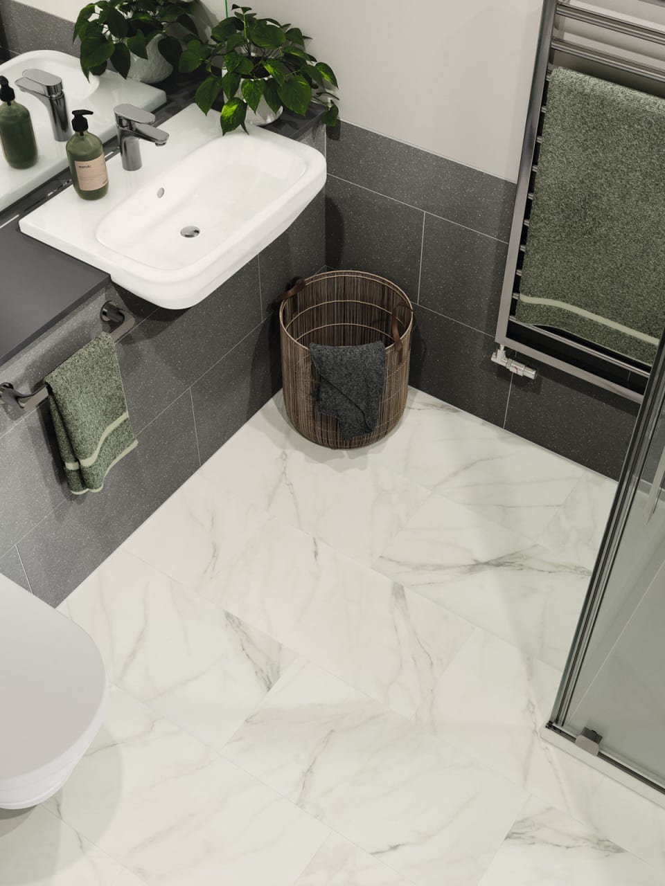 Clarence Marble: Commercial LVT flooring from the Amtico